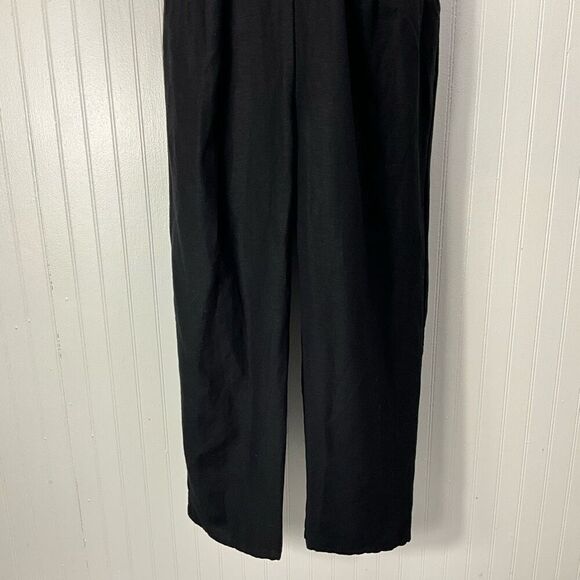 EXPRESS Linen Blend Black Jumpsuit - Picture 3 of 7